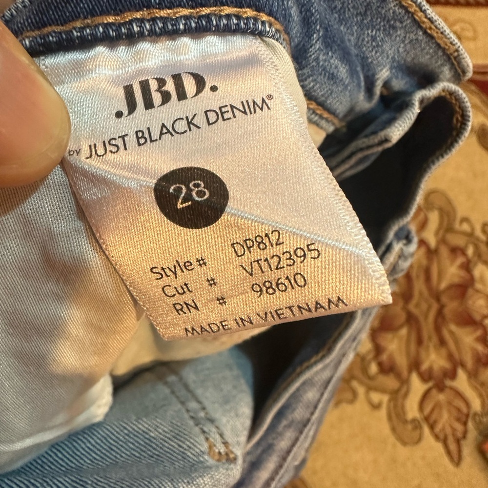 JBD Wide Legs Stretchy Classic Blue Women's Jeans in excellent condition Size 28 - Picture 8 of 15